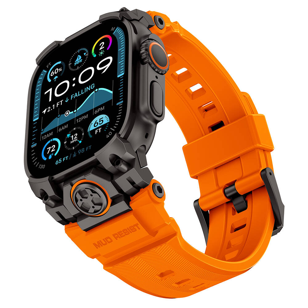 Apple Watch Ultra 49mm Mohseven iWatch Armor Silikon Kordon - 7