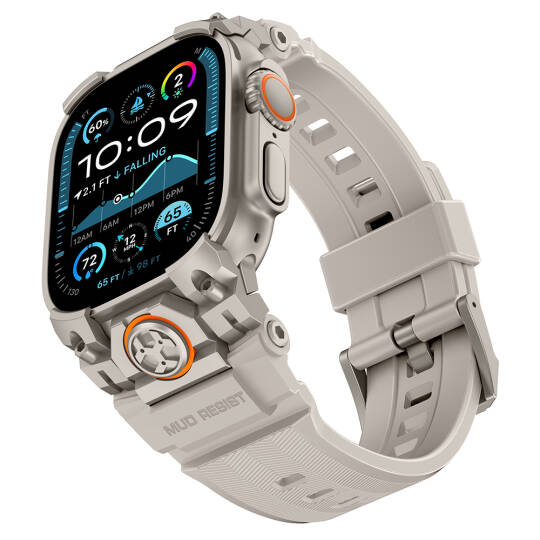 Apple Watch Ultra 49mm Mohseven iWatch Armor Silikon Kordon - 6