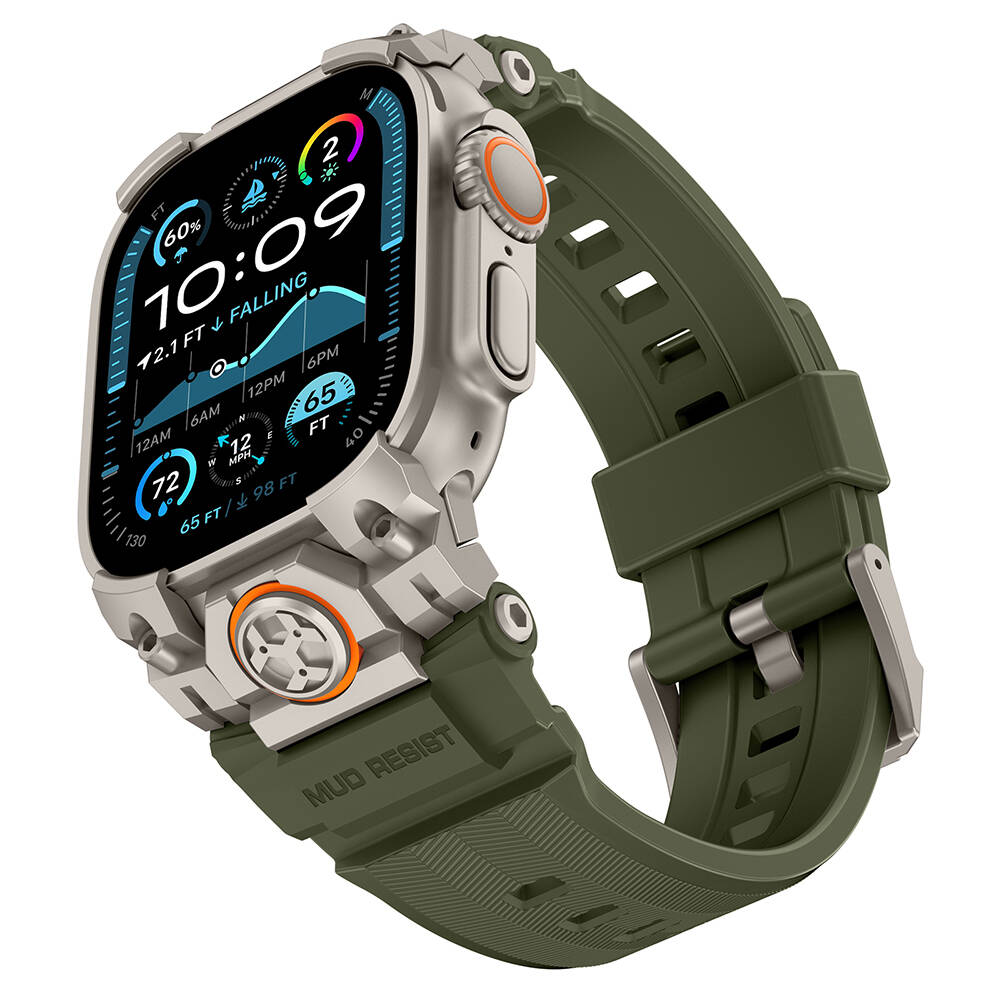 Apple Watch Ultra 49mm Mohseven iWatch Armor Silikon Kordon - 5
