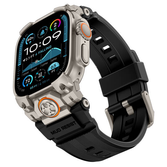 Apple Watch Ultra 49mm Mohseven iWatch Armor Silikon Kordon - 4