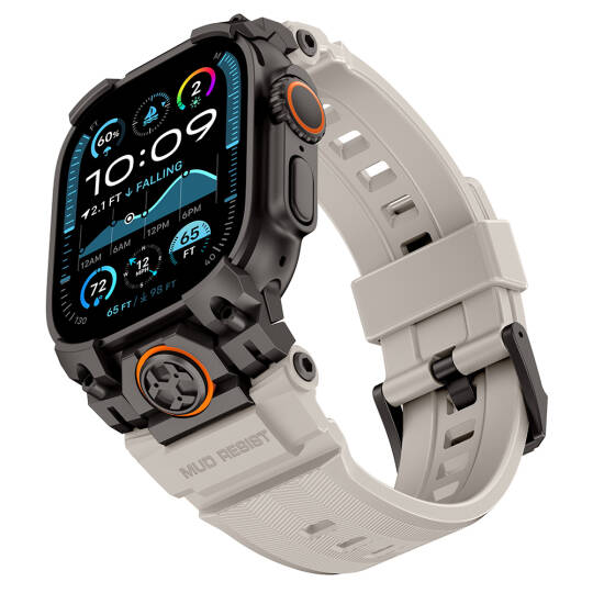 Apple Watch Ultra 49mm Mohseven iWatch Armor Silikon Kordon - 2