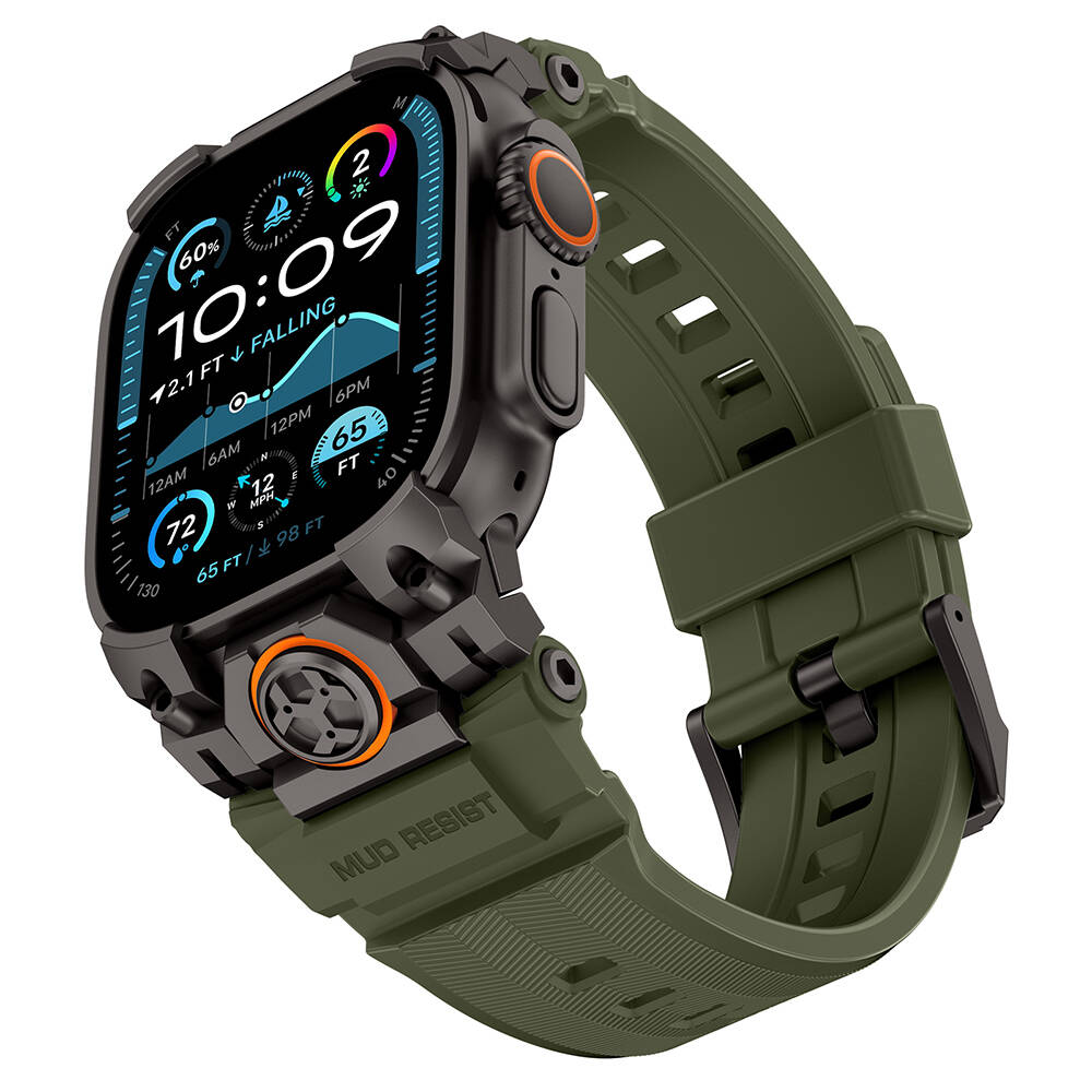 Apple Watch Ultra 49mm Mohseven iWatch Armor Silikon Kordon - 1