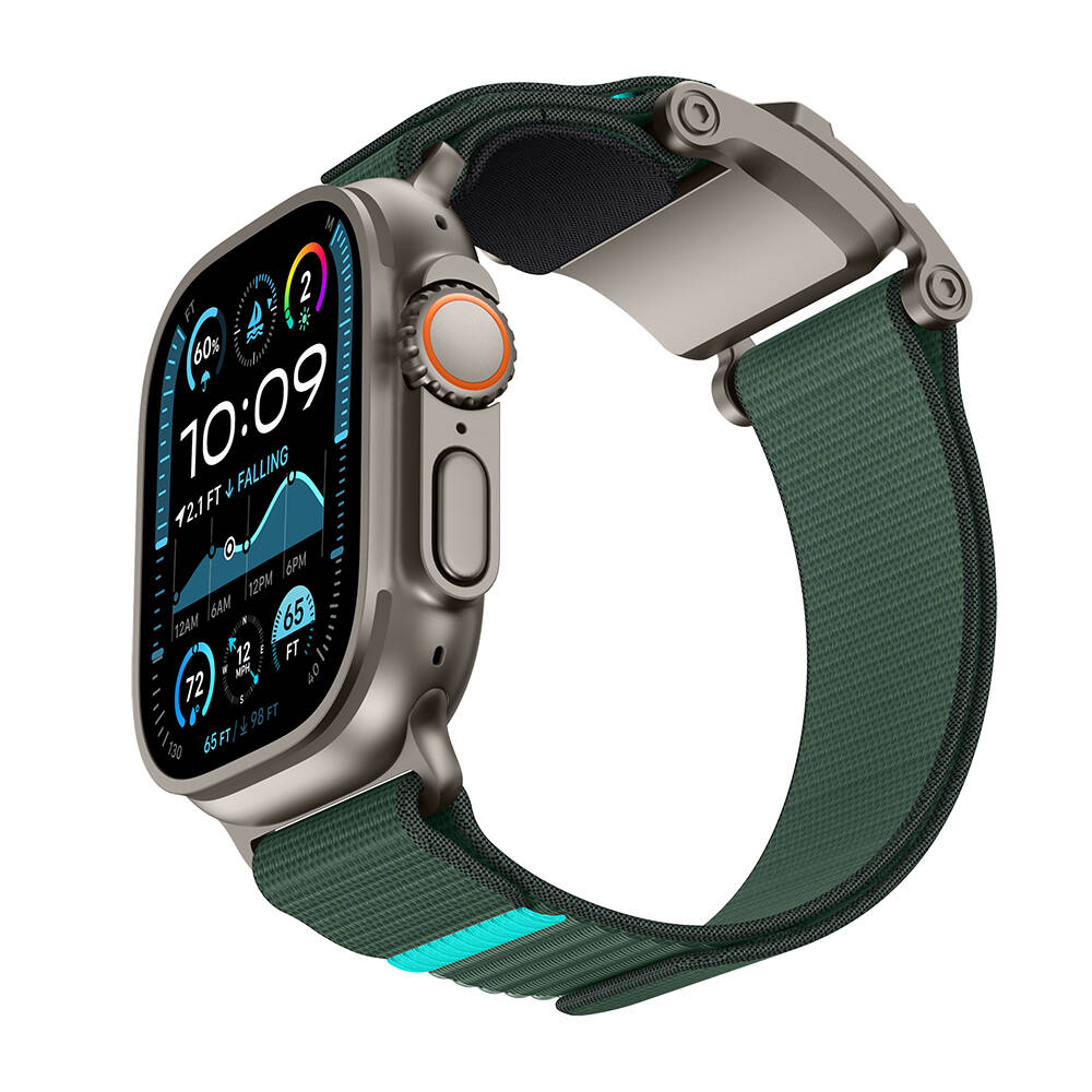 Apple Watch Ultra 49mm Mohseven iWatch Mecha Sport Hasır Kordon - 30