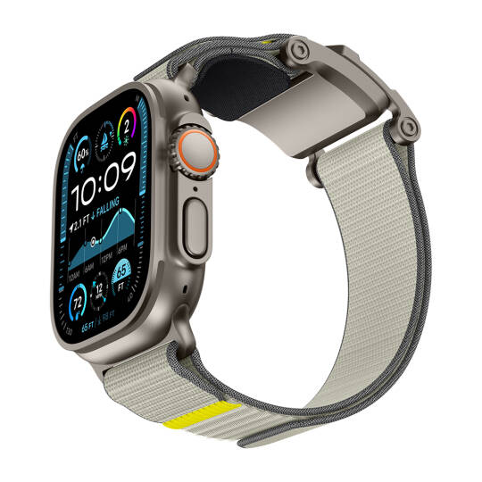 Apple Watch Ultra 49mm Mohseven iWatch Mecha Sport Hasır Kordon - 27