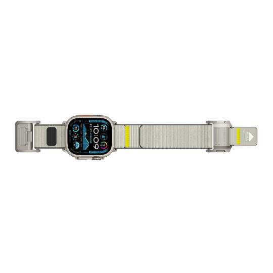 Apple Watch Ultra 49mm Mohseven iWatch Mecha Sport Hasır Kordon - 28