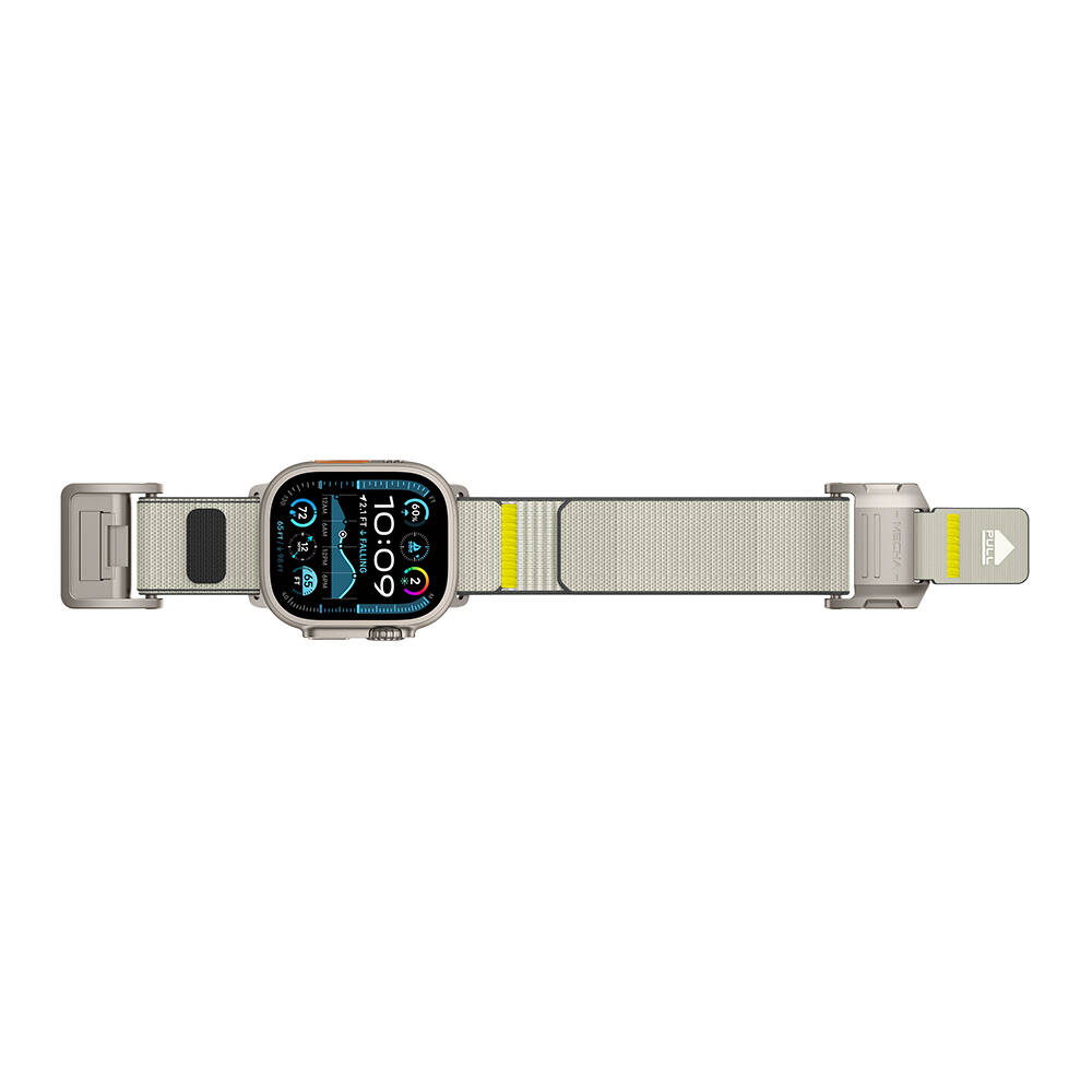 Apple Watch Ultra 49mm Mohseven iWatch Mecha Sport Hasır Kordon - 28