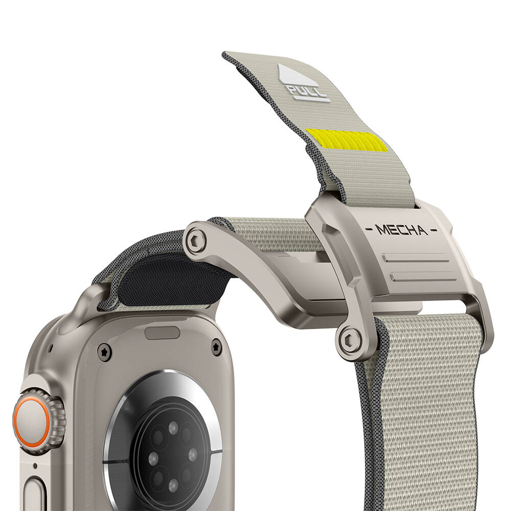 Apple Watch Ultra 49mm Mohseven iWatch Mecha Sport Hasır Kordon - 29