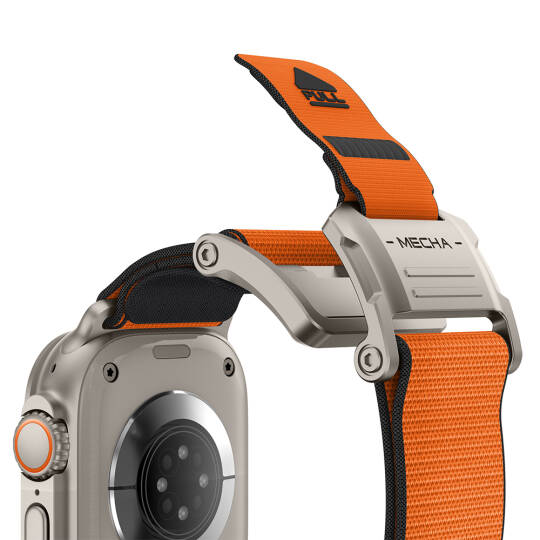 Apple Watch Ultra 49mm Mohseven iWatch Mecha Sport Hasır Kordon - 17