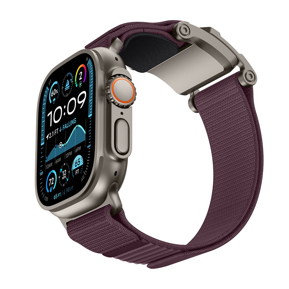 Apple Watch Ultra 49mm Mohseven iWatch Mecha Sport Hasır Kordon - 12