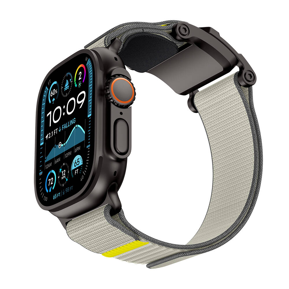 Apple Watch Ultra 49mm Mohseven iWatch Mecha Sport Hasır Kordon - 7