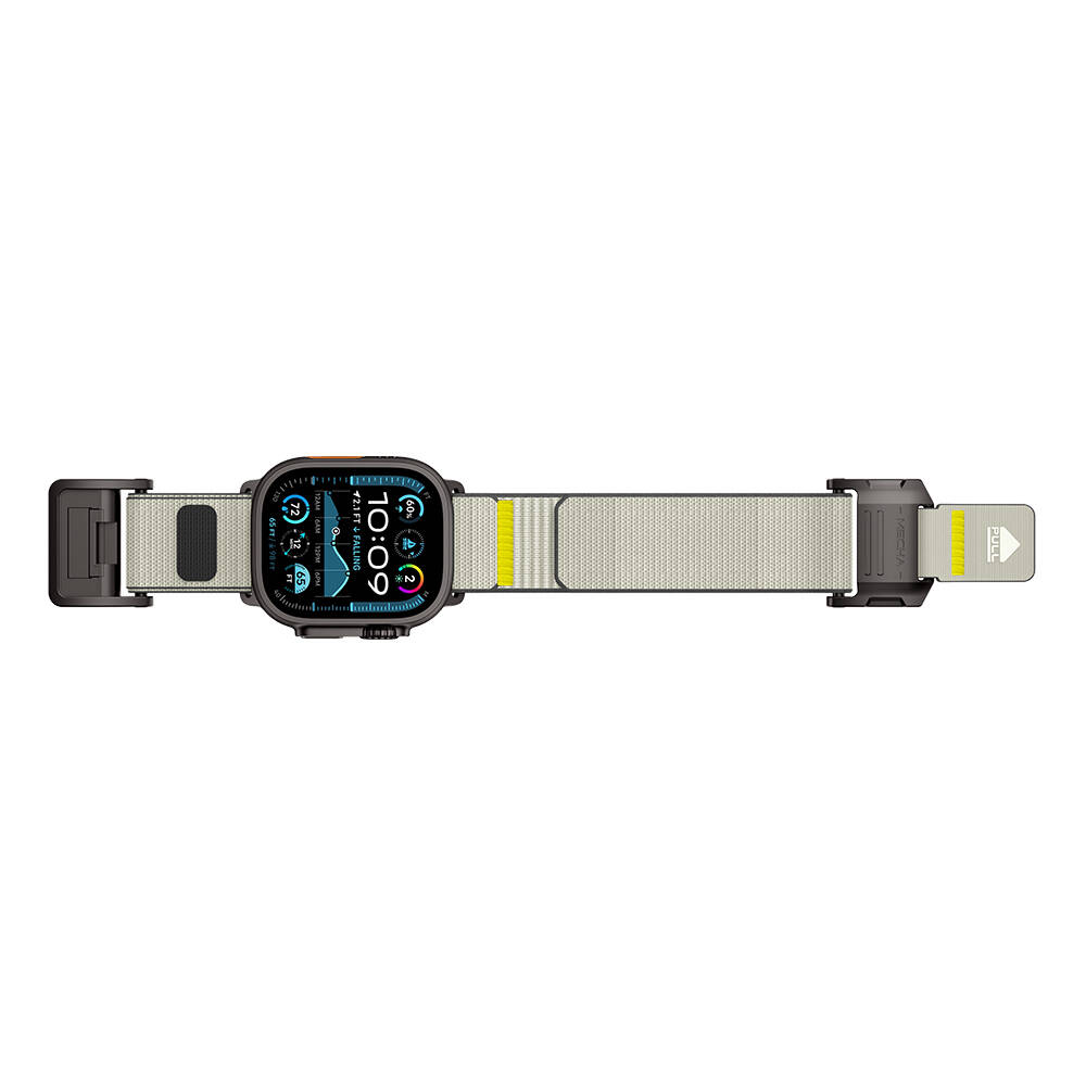 Apple Watch Ultra 49mm Mohseven iWatch Mecha Sport Hasır Kordon - 8