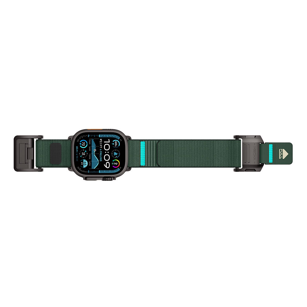Apple Watch Ultra 49mm Mohseven iWatch Mecha Sport Hasır Kordon - 5
