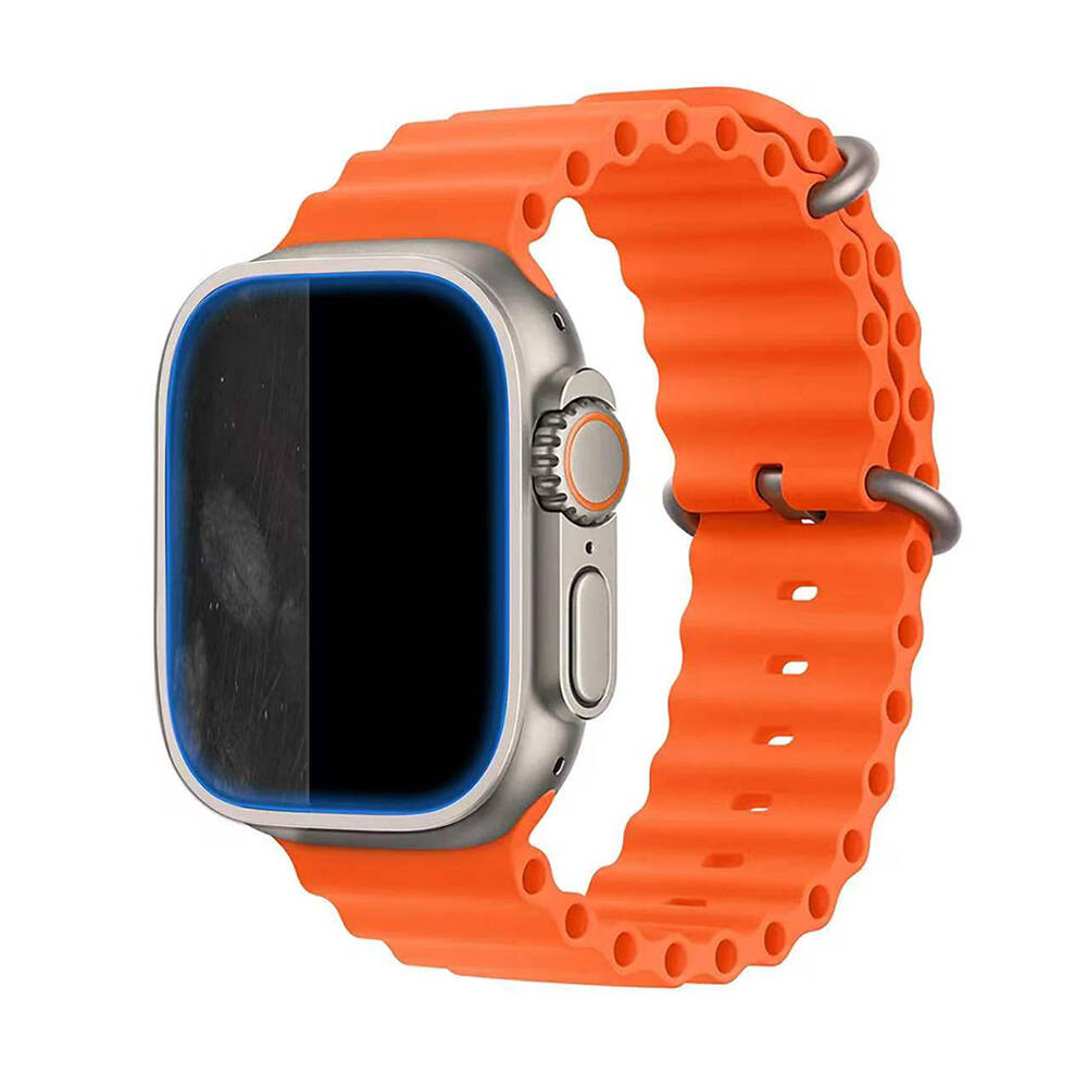 Apple Watch Ultra 49mm Mohseven iWatch Serisi Safir Akıllı Saat Temperli Cam Ekran Koruyucu - 8