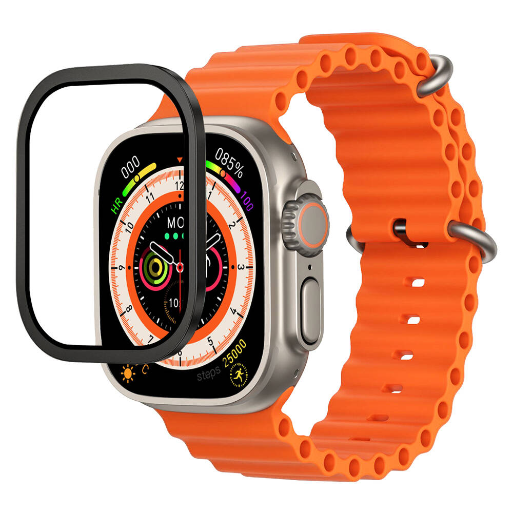 Apple Watch Ultra 49mm Mohseven iWatch Serisi Safir Akıllı Saat Temperli Cam Ekran Koruyucu - 4