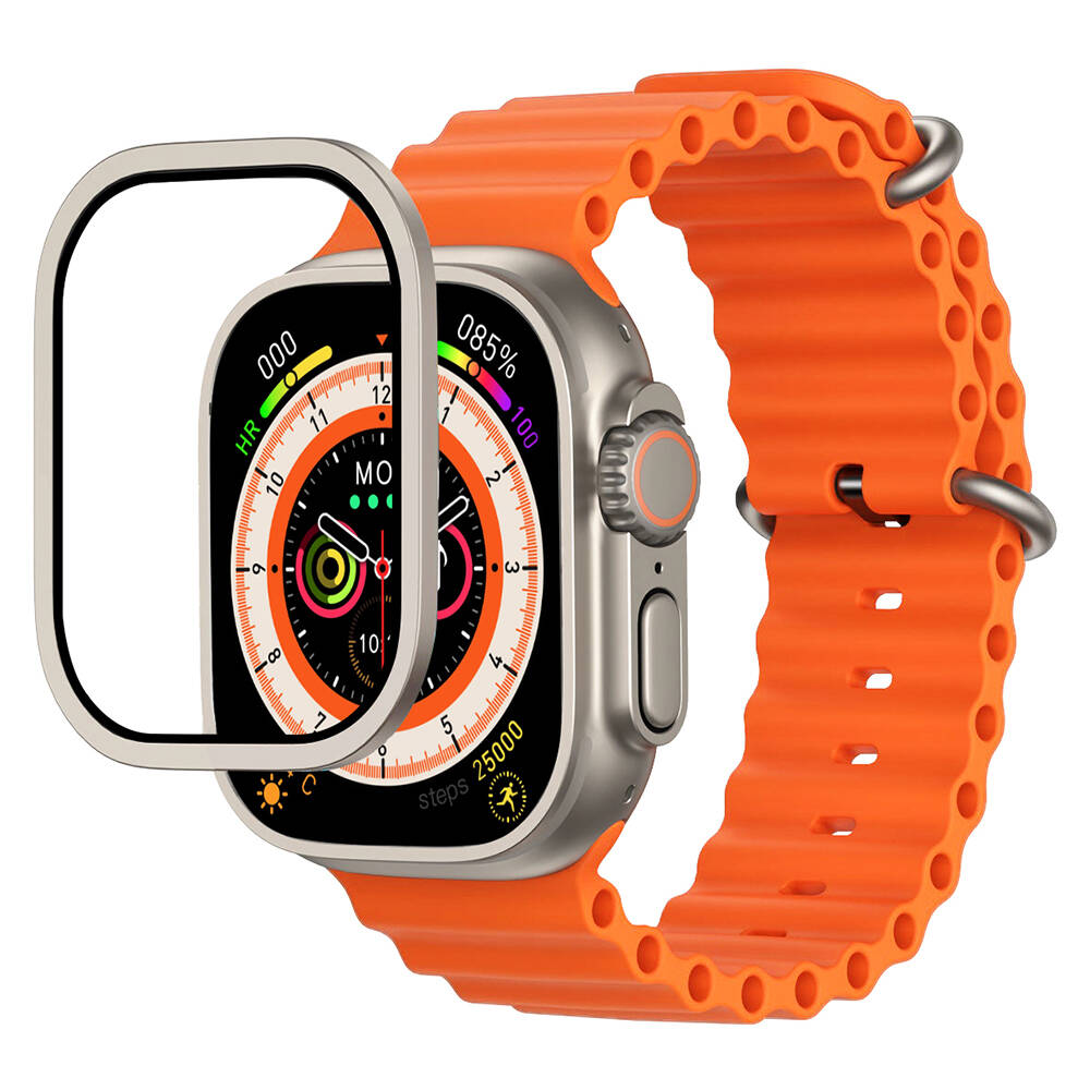 Apple Watch Ultra 49mm Mohseven iWatch Serisi Safir Akıllı Saat Temperli Cam Ekran Koruyucu - 2