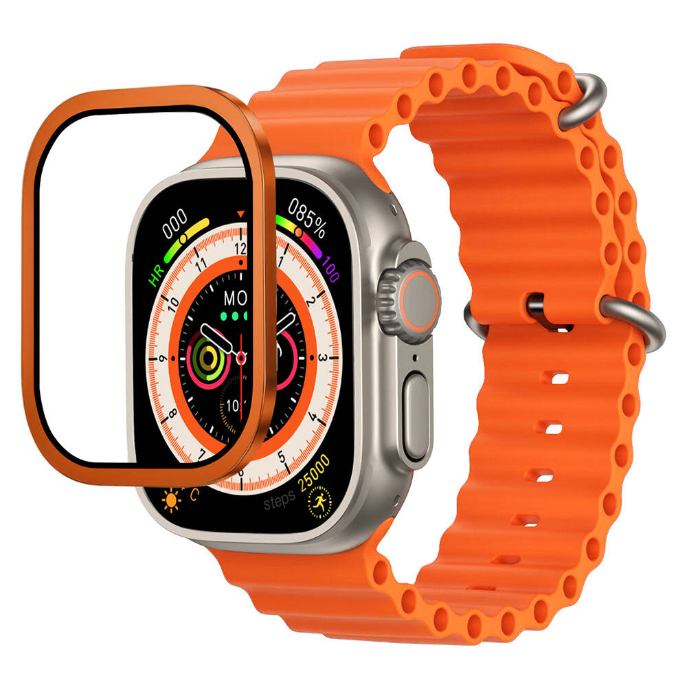 Apple Watch Ultra 49mm Mohseven iWatch Serisi Safir Akıllı Saat Temperli Cam Ekran Koruyucu - 1