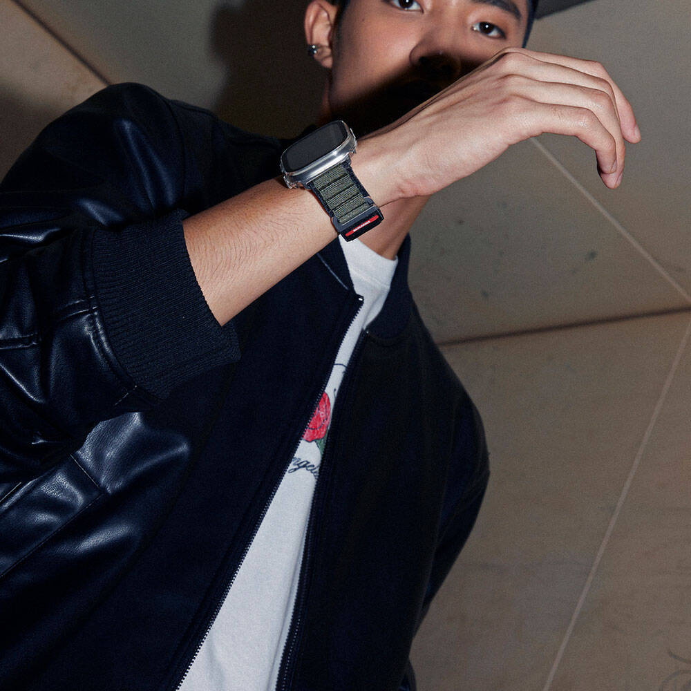 Apple Watch Ultra 49mm SkinArma Kobu Hasır Kordon - 15