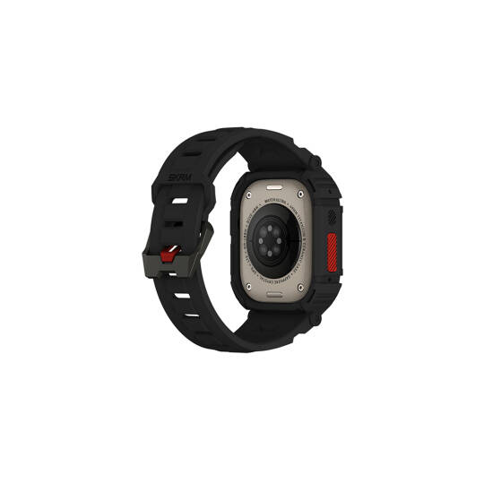Apple Watch Ultra 49mm Skinarma Mecha 2in1 TPU Kasa Koruyucu + Silikon Kordon - 6