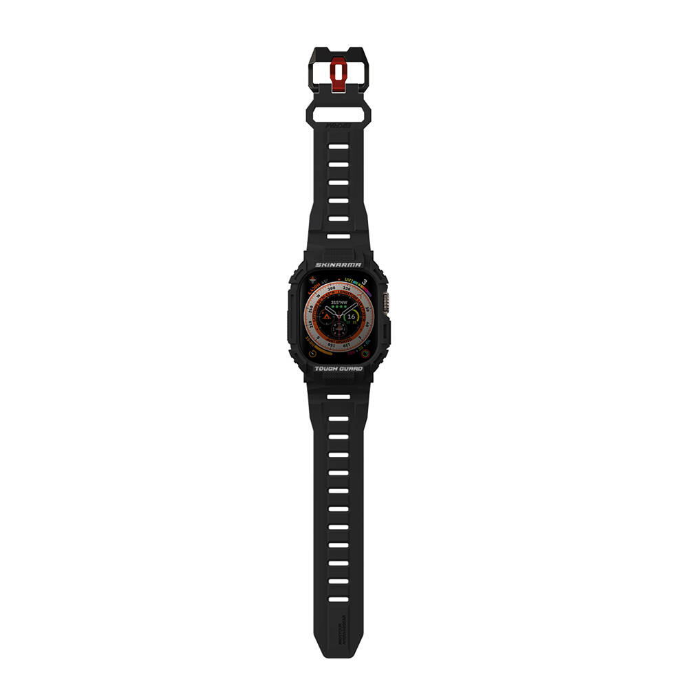 Apple Watch Ultra 49mm Skinarma Mecha 2in1 TPU Kasa Koruyucu + Silikon Kordon - 7