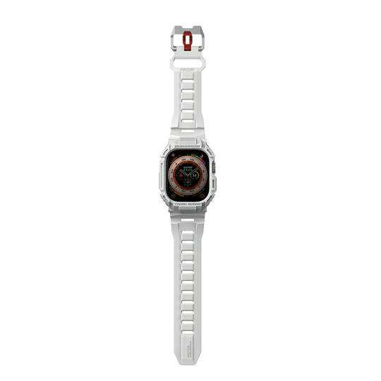 Apple Watch Ultra 49mm Skinarma Mecha 2in1 TPU Kasa Koruyucu + Silikon Kordon - 11
