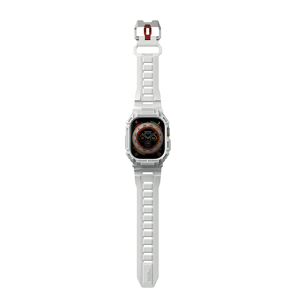 Apple Watch Ultra 49mm Skinarma Mecha 2in1 TPU Kasa Koruyucu + Silikon Kordon - 11