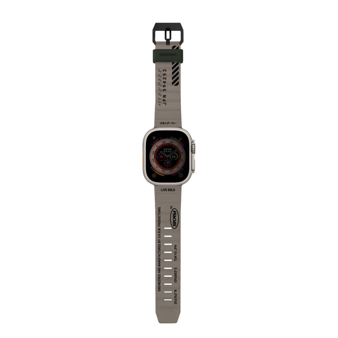 Apple Watch Ultra 49mm SkinArma Shokku Silikon Kordon - 1