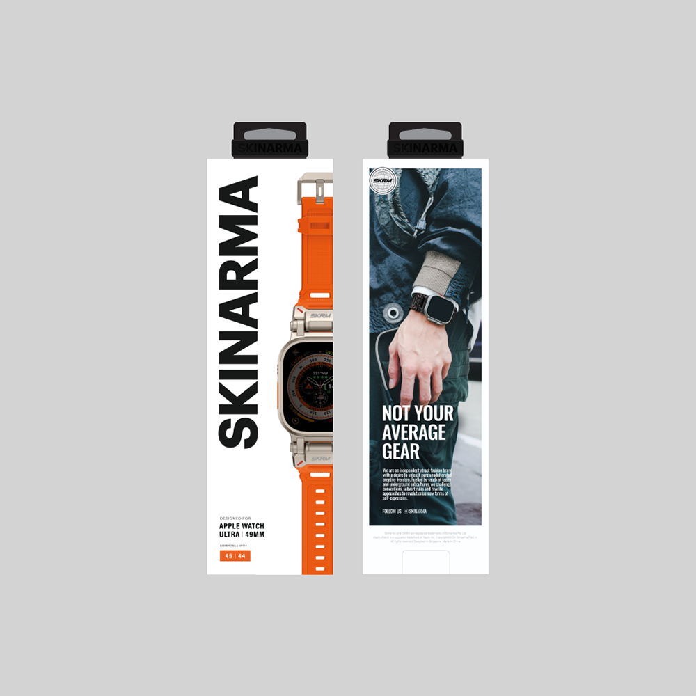 Apple Watch Ultra 49mm SkinArma Titon Serisi Hava Alabilen Delikli Silikon Kordon - 7