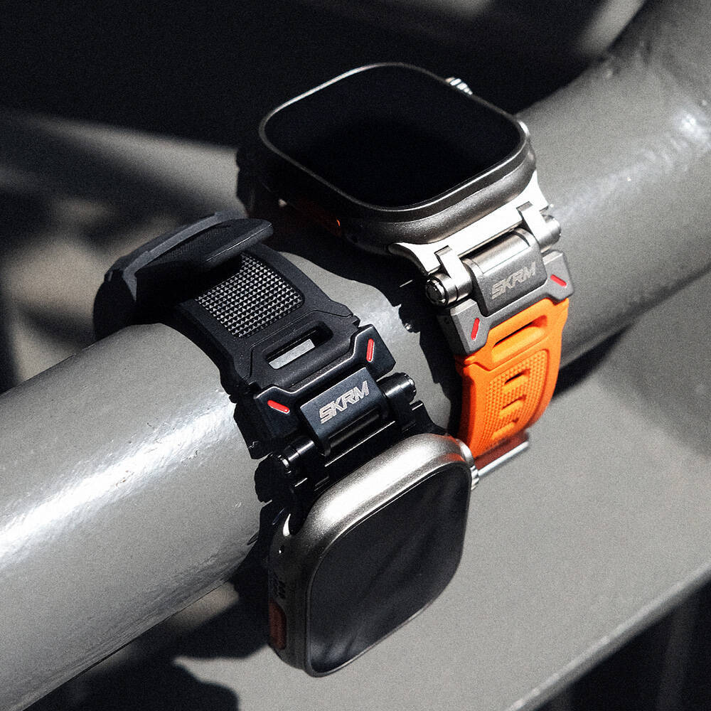 Apple Watch Ultra 49mm SkinArma Titon Serisi Hava Alabilen Delikli Silikon Kordon - 8