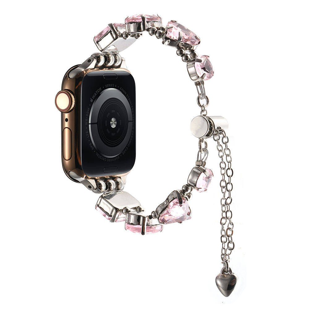 Apple Watch Ultra 49mm Zore KRD-115 Renkli Taş Tasarımlı Kordon - 8