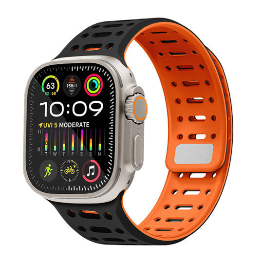 Apple Watch Ultra 49mm Zore KRD-124 Silikon Kordon Strap Kayış - 7