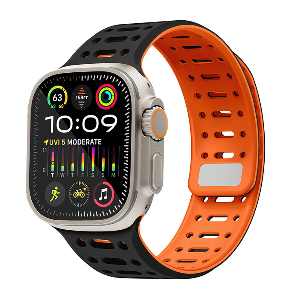 Apple Watch Ultra 49mm Zore KRD-124 Silikon Kordon Strap Kayış - 7