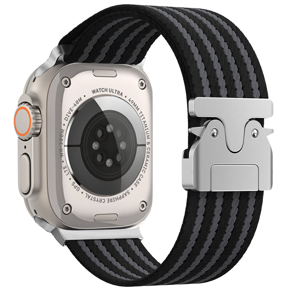 Apple Watch Ultra 49mm Zore KRD-133 Naylon Kumaş Hasır Örgülü Kordon - 6