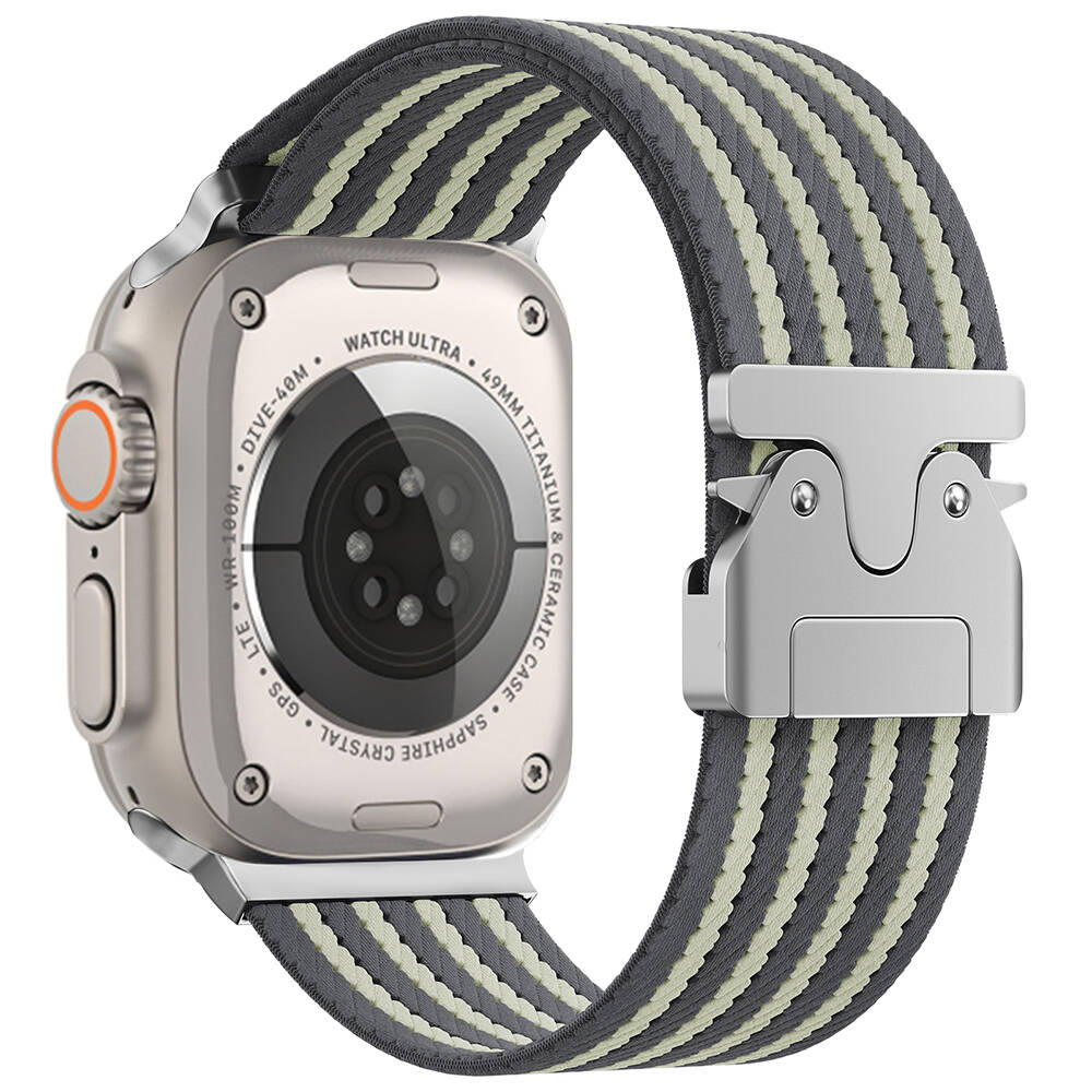 Apple Watch Ultra 49mm Zore KRD-133 Naylon Kumaş Hasır Örgülü Kordon - 5