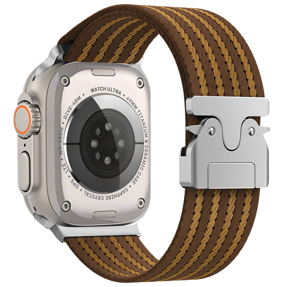 Apple Watch Ultra 49mm Zore KRD-133 Naylon Kumaş Hasır Örgülü Kordon - 3