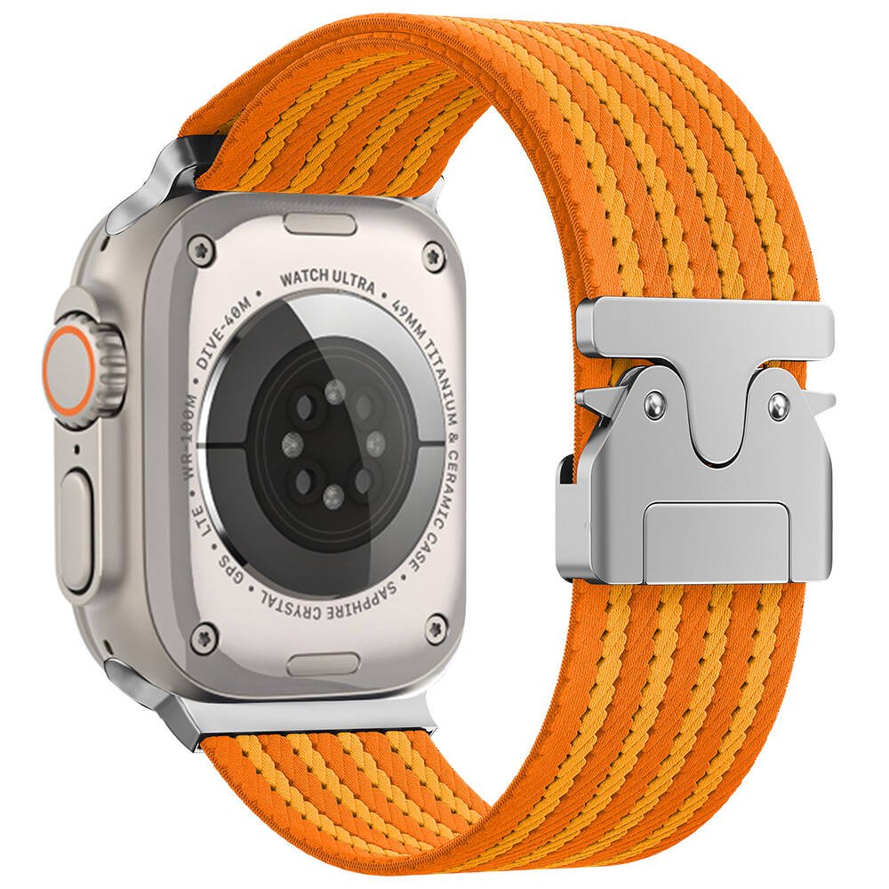 Apple Watch Ultra 49mm Zore KRD-133 Naylon Kumaş Hasır Örgülü Kordon - 1