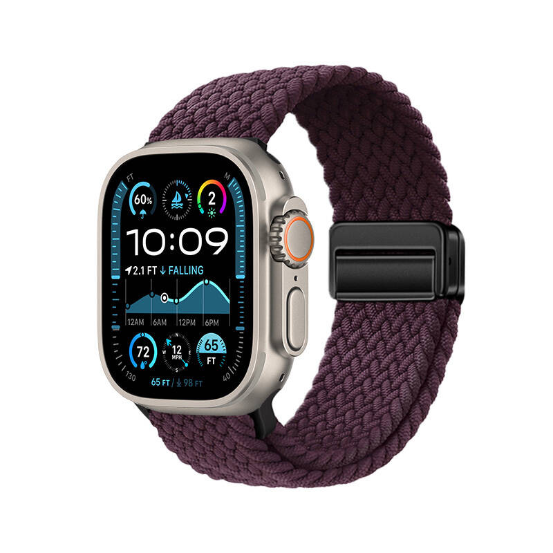 Apple Watch Ultra 49mm Zore KRD-134 Örgü Tasarımlı Hasır Kordon Strap Kayış - 9