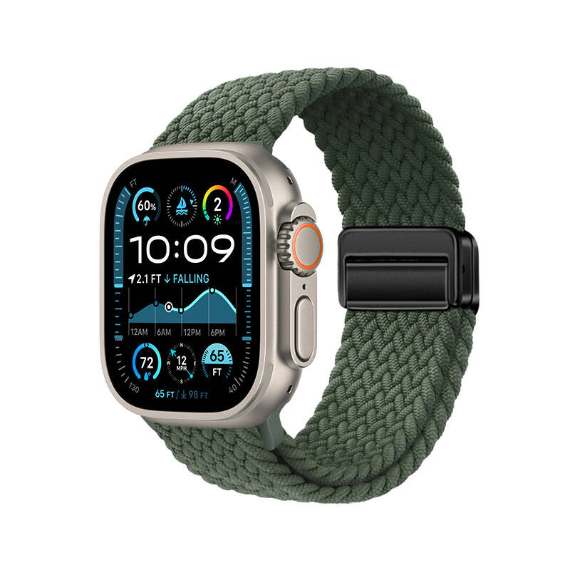 Apple Watch Ultra 49mm Zore KRD-134 Örgü Tasarımlı Hasır Kordon Strap Kayış - 8