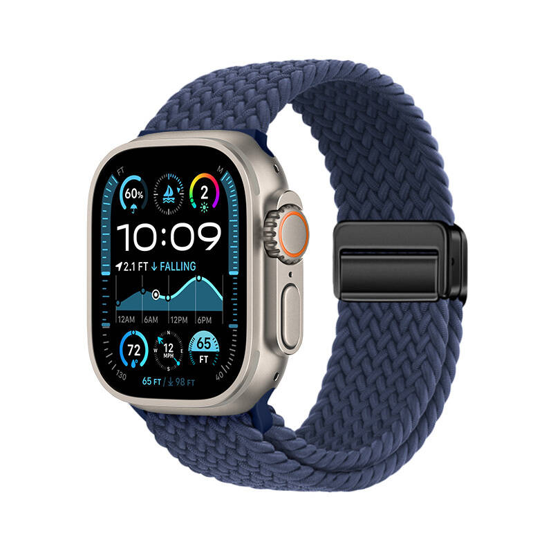 Apple Watch Ultra 49mm Zore KRD-134 Örgü Tasarımlı Hasır Kordon Strap Kayış - 7