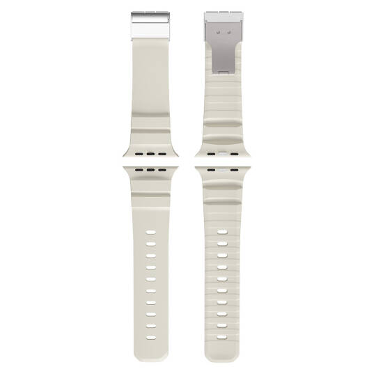 Apple Watch Ultra 49mm Zore KRD-145 Metal Tokalı Silikon Kordon - 17