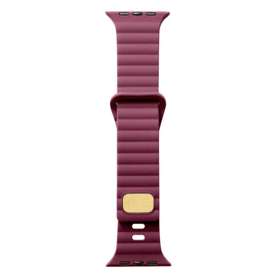 Apple Watch Ultra 49mm Zore KRD-73 Silikon Kordon Mürdüm