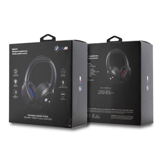 BMW Orjinal Lisanslı ANCENC Özellikli Kulak Üstü Bluetooth Kulaklık M Edition Karbon Dizayn v5.3 - 5