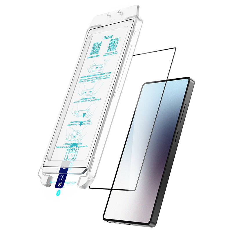 Galaxy S25 Ultra Benks Ultra Shield HD Ekran Koruyucu + Kolay Uygulama Aparatlı - 4