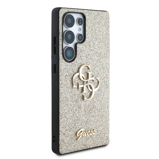Galaxy S25 Ultra Kılıf Guess Orjinal Lisanslı 4G Büyük Metal Logolu Glitter Kapak - 6