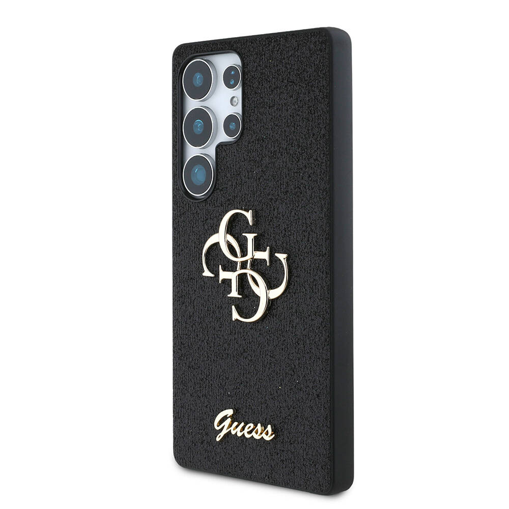 Galaxy S25 Ultra Kılıf Guess Orjinal Lisanslı 4G Büyük Metal Logolu Glitter Kapak - 13