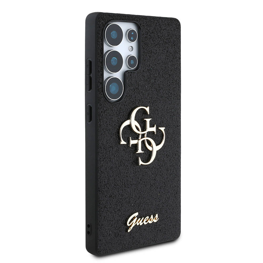 Galaxy S25 Ultra Kılıf Guess Orjinal Lisanslı 4G Büyük Metal Logolu Glitter Kapak - 14