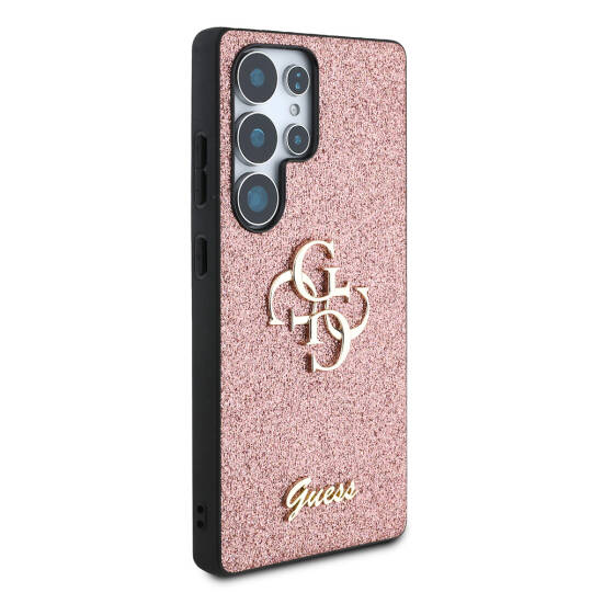 Galaxy S25 Ultra Kılıf Guess Orjinal Lisanslı 4G Büyük Metal Logolu Glitter Kapak - 21