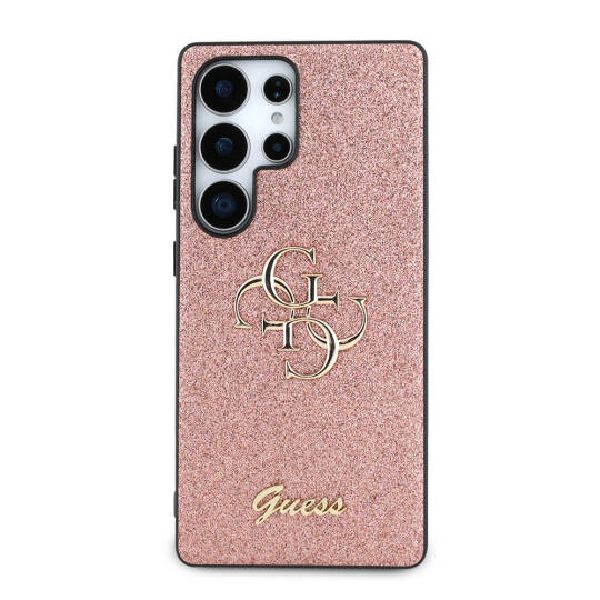 Galaxy S25 Ultra Kılıf Guess Orjinal Lisanslı 4G Büyük Metal Logolu Glitter Kapak - 3