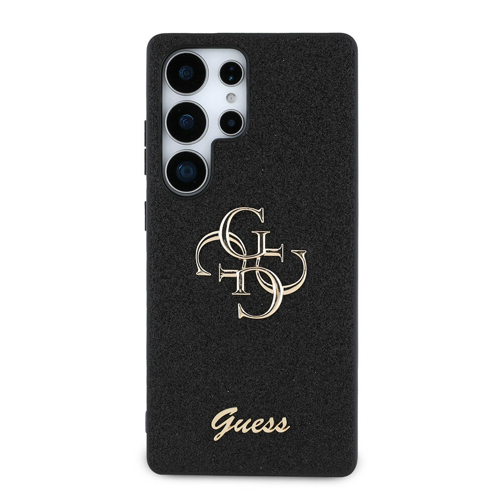 Galaxy S25 Ultra Kılıf Guess Orjinal Lisanslı 4G Büyük Metal Logolu Glitter Kapak - 1