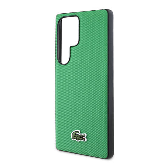 Galaxy S25 Ultra Kılıf Lacoste Orjinal Lisanslı PU Pike Desenli Arka Yüzey İkonik Timsah Dokuma Logolu Kapak - 8