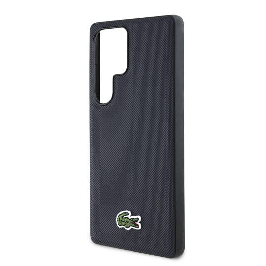 Galaxy S25 Ultra Kılıf Lacoste Orjinal Lisanslı PU Pike Desenli Arka Yüzey İkonik Timsah Dokuma Logolu Kapak - 24
